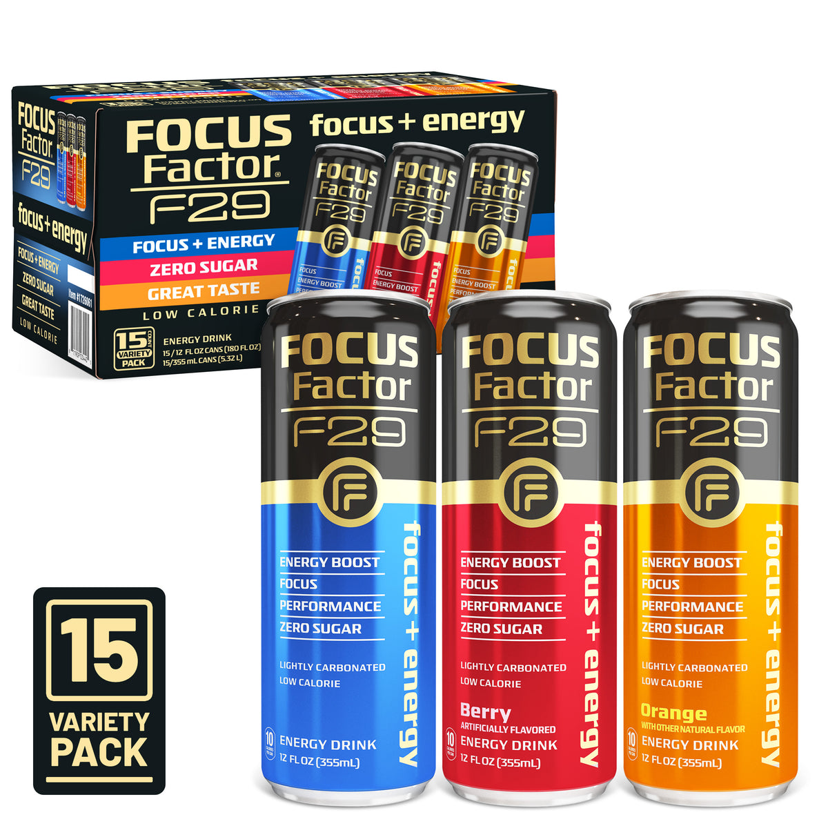 Focus + Energy Drink - Variety Pack