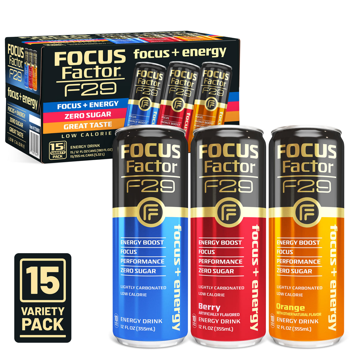 Focus + Energy Drink - Variety Pack