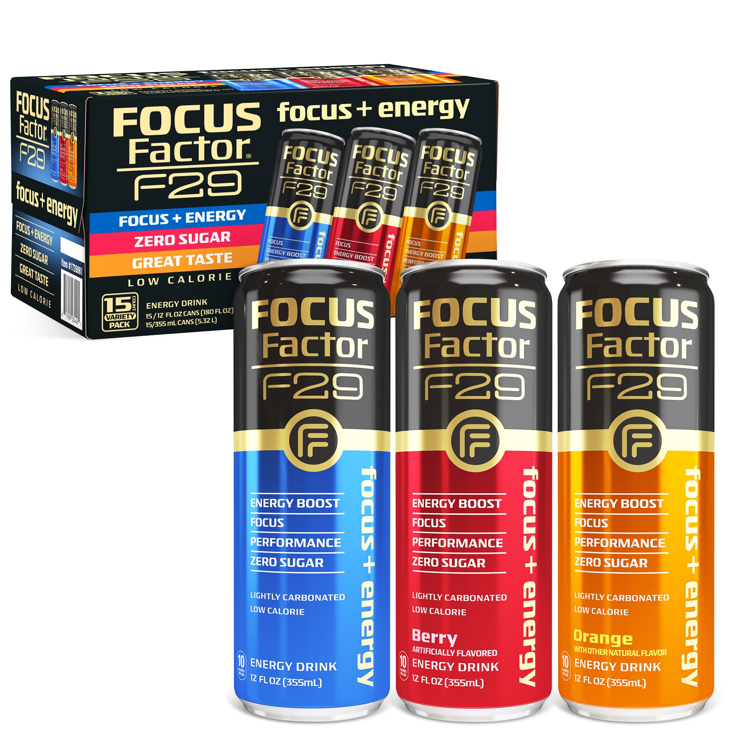 Focus + Energy Drink - Variety Pack